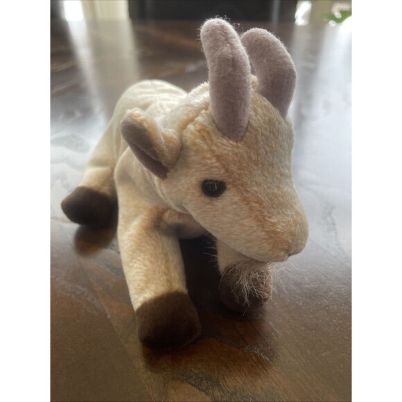 Ty Beanie Baby - GOATEE the Goat (8 Inch) Plush Stuffed Animal Toy - Picture 6 of 13